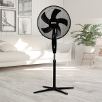 Geepas 16 Inch Floor Standing Pedestal Fan 3 Speed, Pack of 2